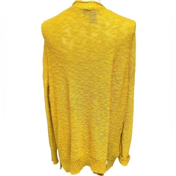 TAHARI Woman’s Long Sleeve Knit Cardigan Mustard Yellow Size M. (s029) - Picture 3 of 6